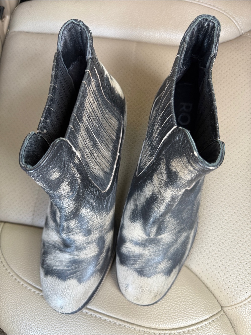 Roan boats thuggish whimsical prairie boho western boot